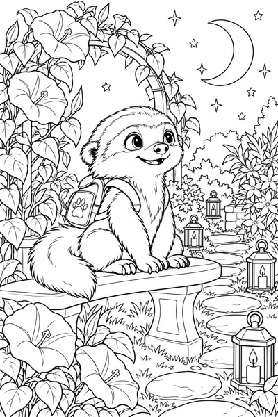 BADI sitting in a moon garden, ready for your colors